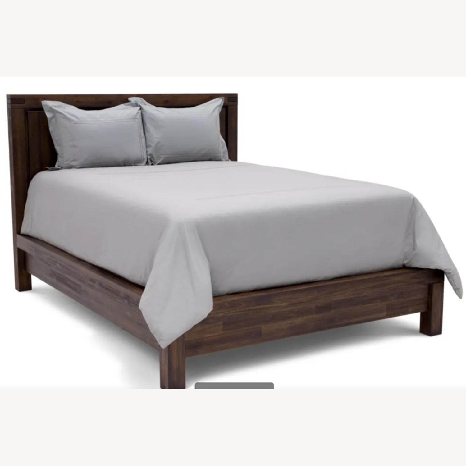 Solid Dark Wood King Bed - image-6