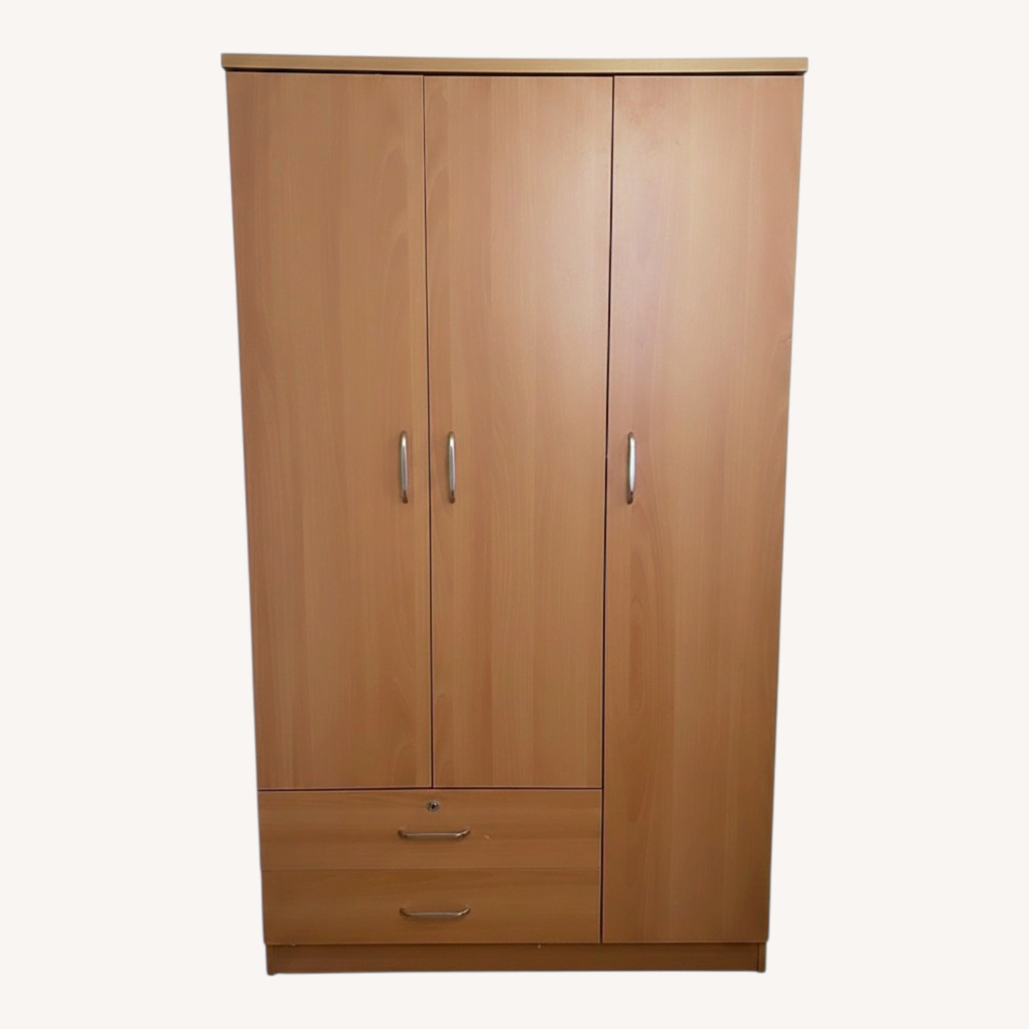 Light Brown Wardrobe Closet - image-0