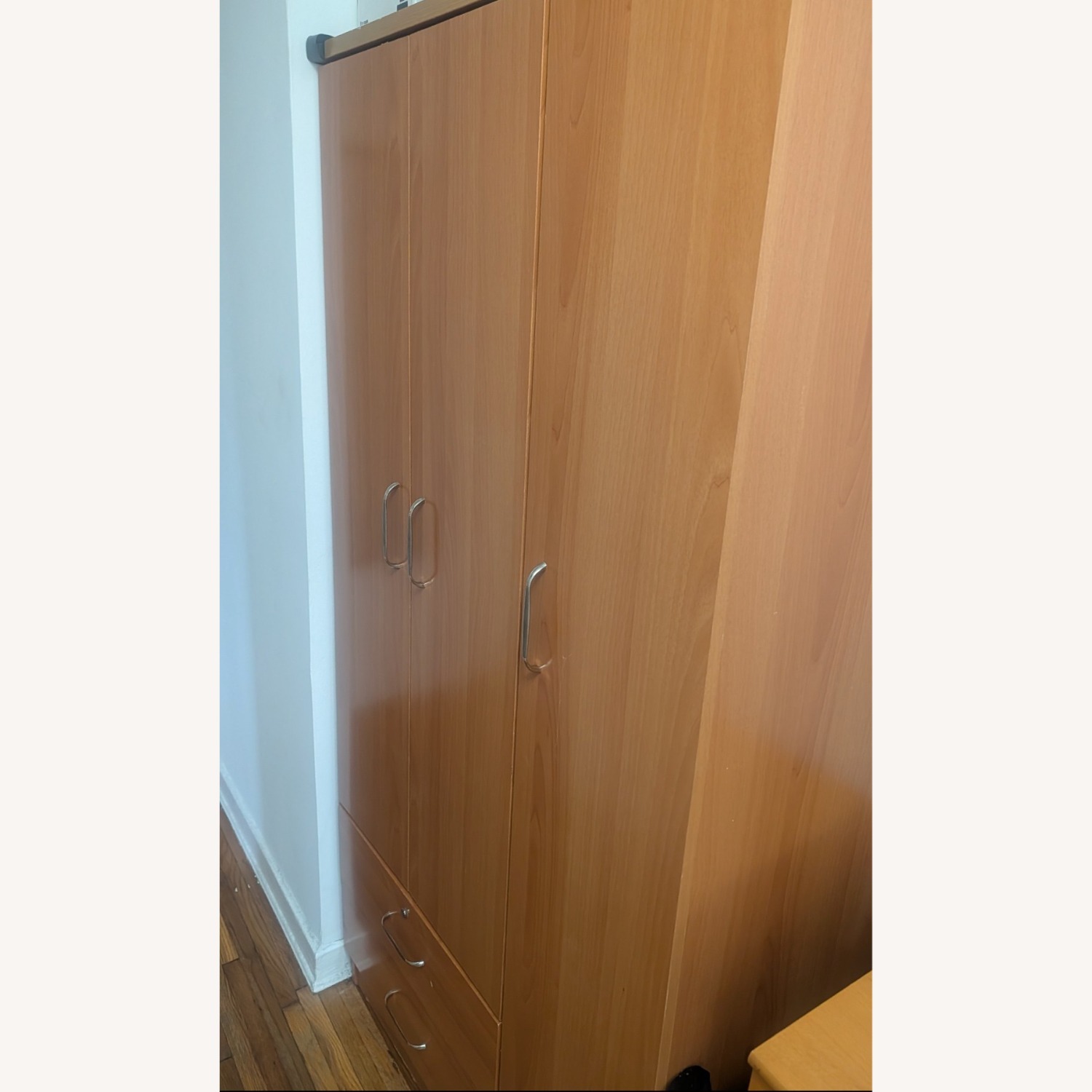 Light Brown Wardrobe Closet - image-1