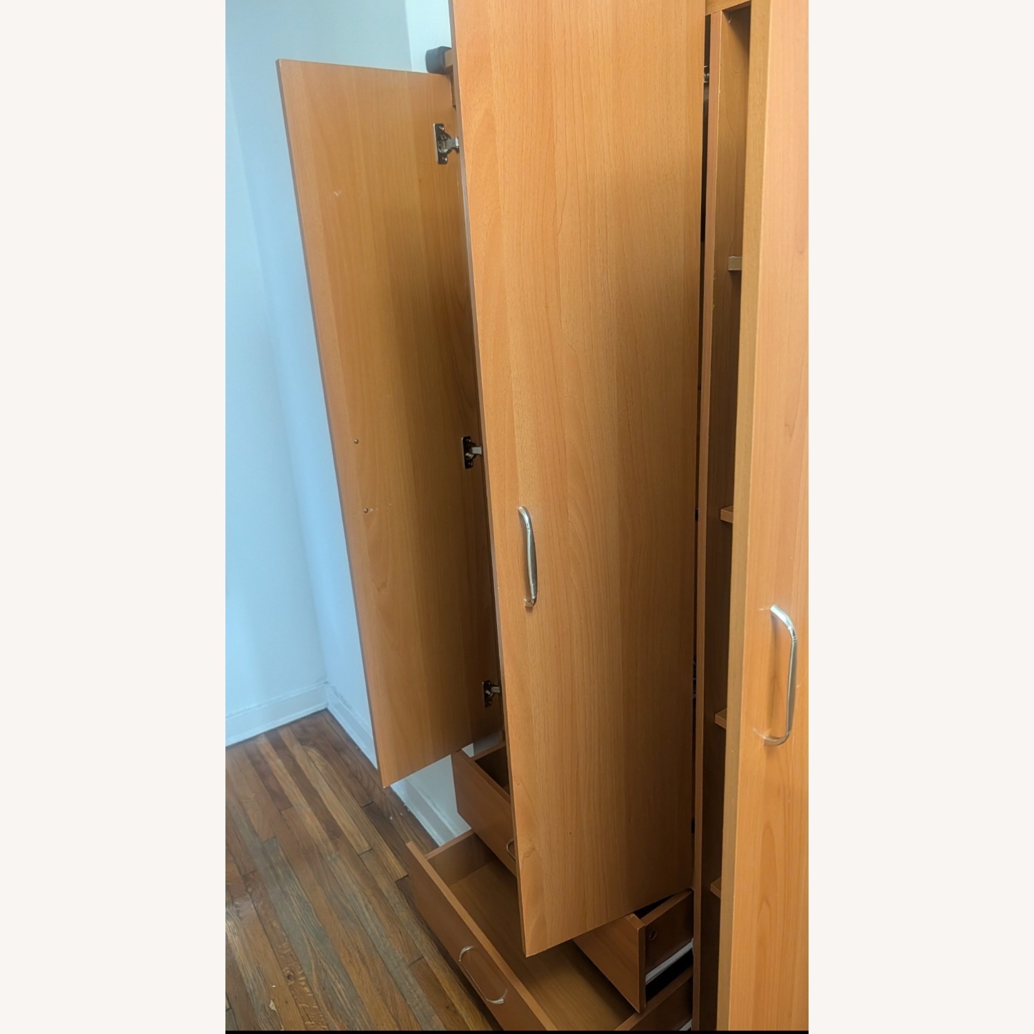 Light Brown Wardrobe Closet - image-2