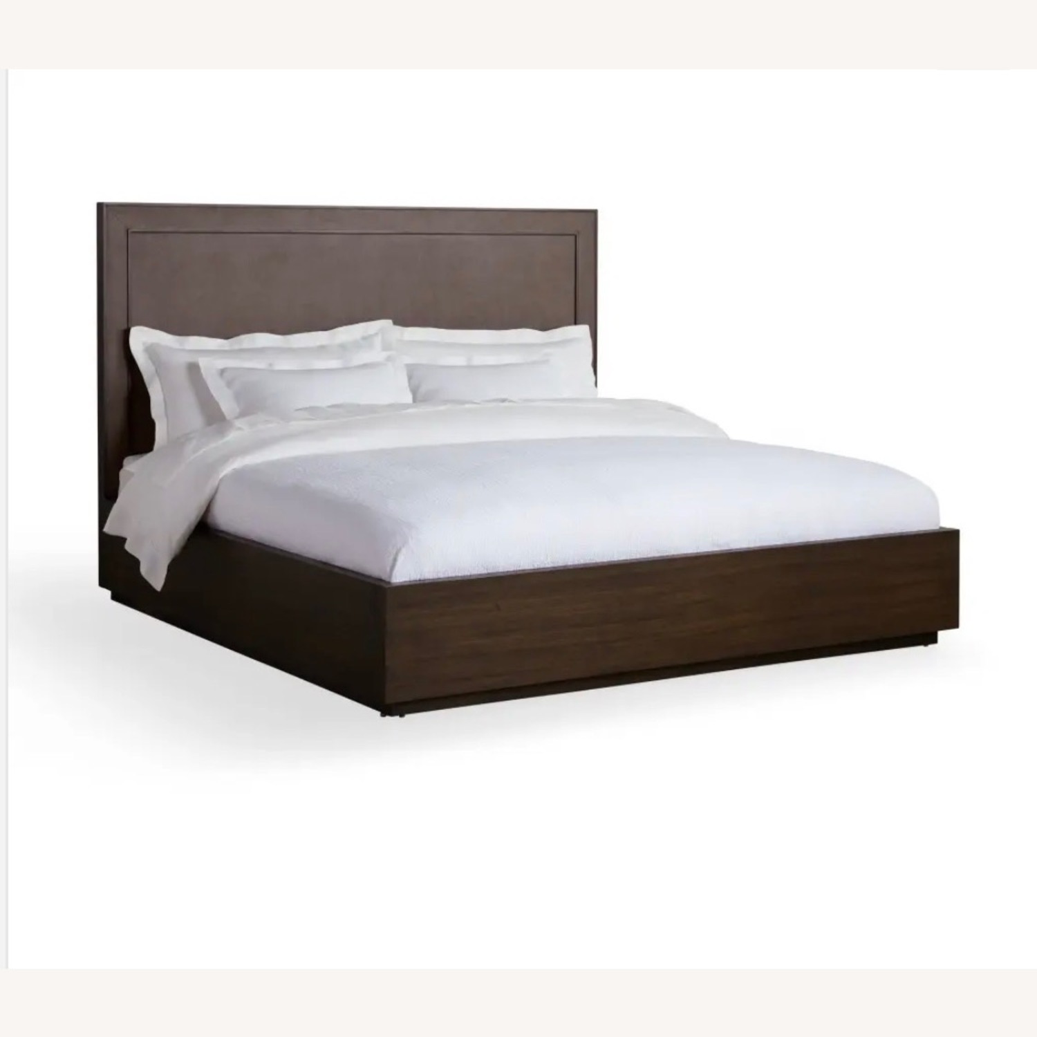 Arhaus Malone Plinth Dark Brown Wood Queen Bed - image-2