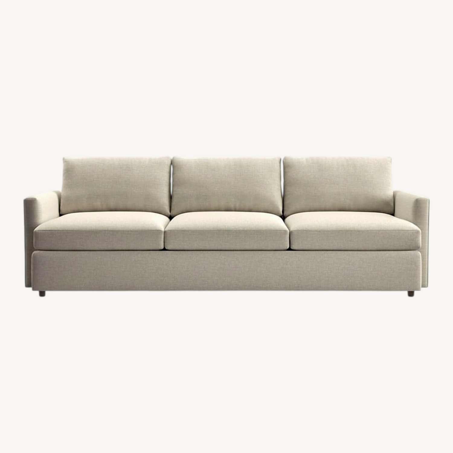 Crate & Barrel Beige Performance Fabric 3-Piece Modular Sofa - image-0