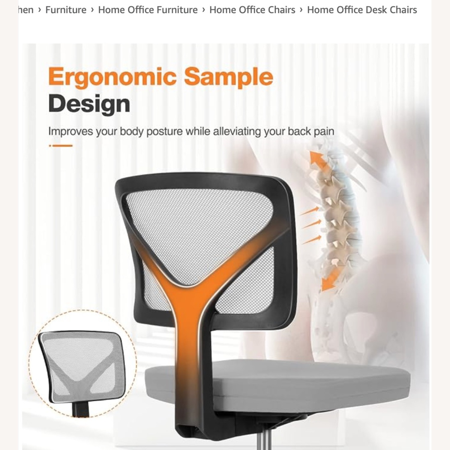 Low Back Cheap Desk Chair - image-3