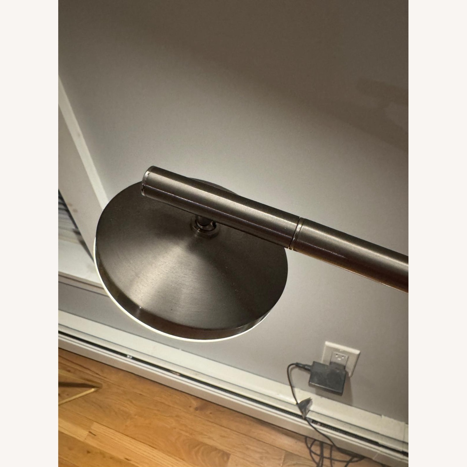 IKEA ISJAKT Silver Metal Floor Lamp - image-3