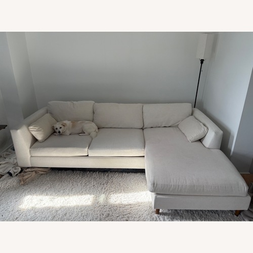 Used Crate & Barrel Avondale Fabric 3+ Piece Sectional for sale on AptDeco