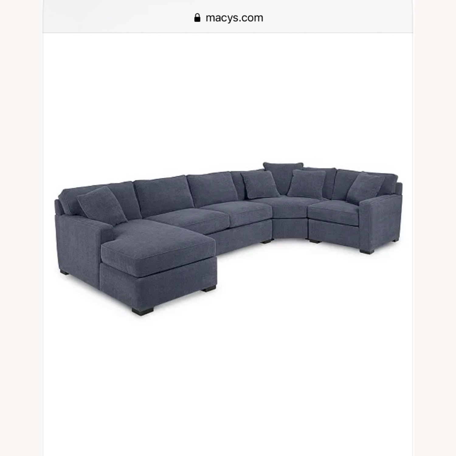 Macy’s Radley 4 Piece Sectional Couch - image-3