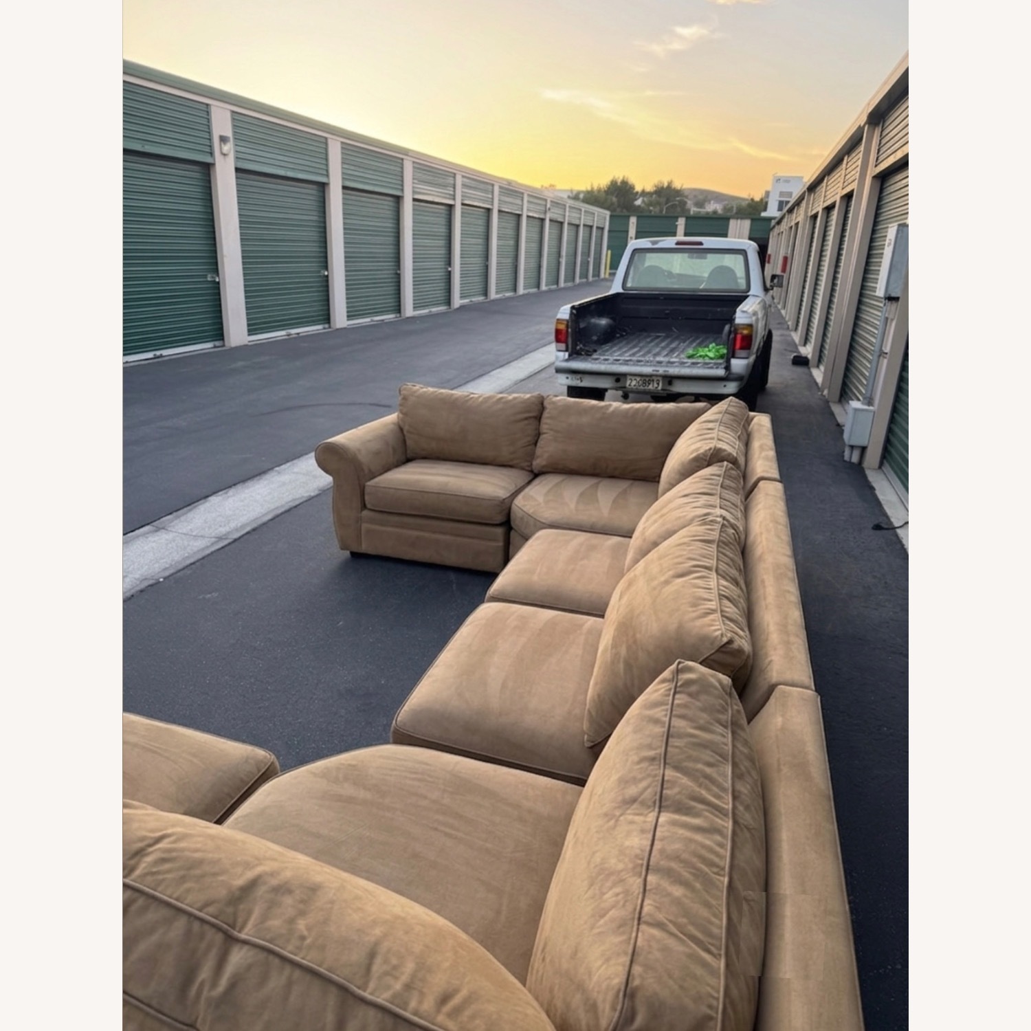 Pottery Barn Big Sur Roll Arm 3+ Piece Sectional - image-7
