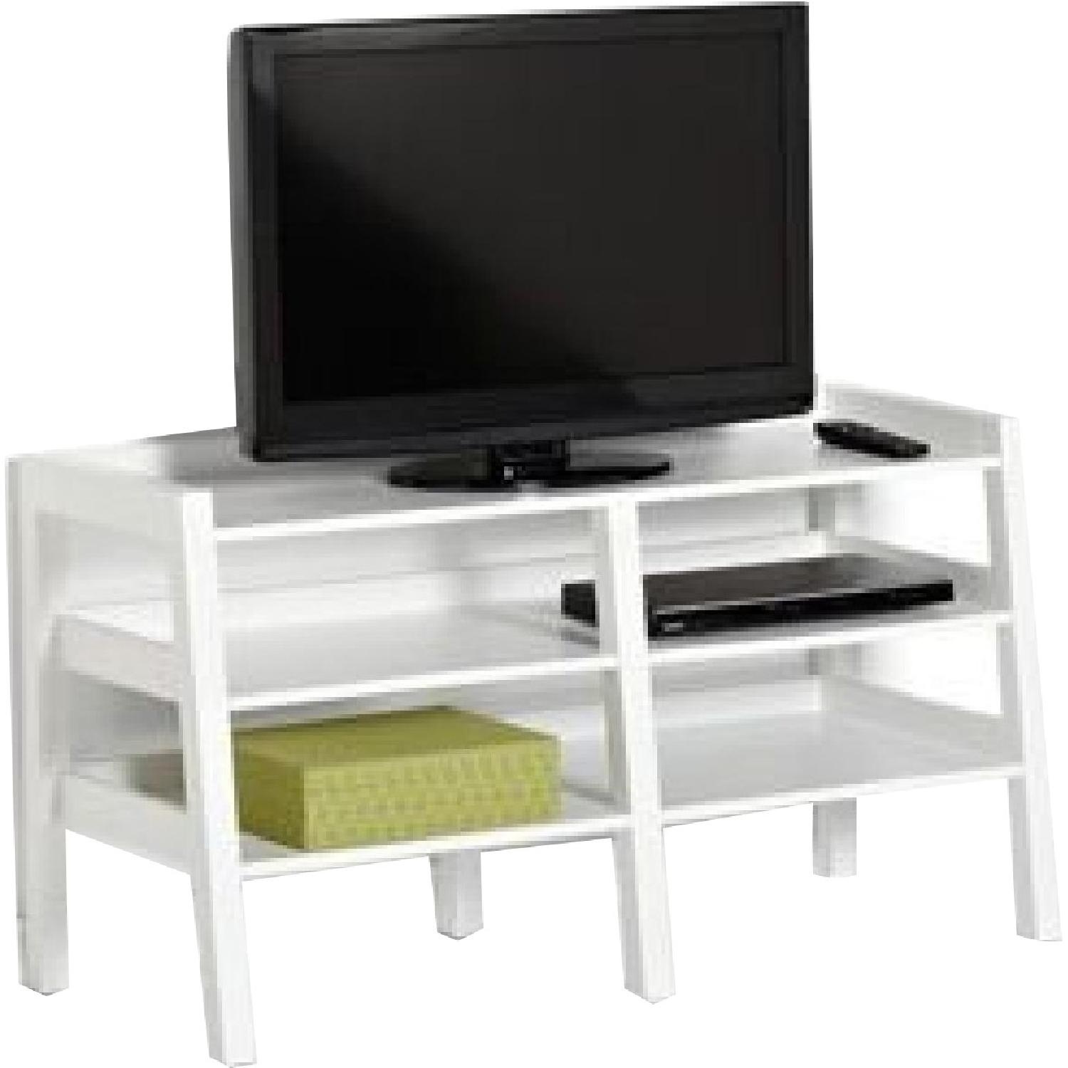 Container Store White Media Stand - image-6