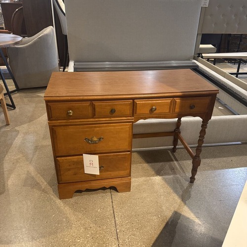 Used Ethan Allen Walnut 4-Drawer Writing Desk for sale on AptDeco
