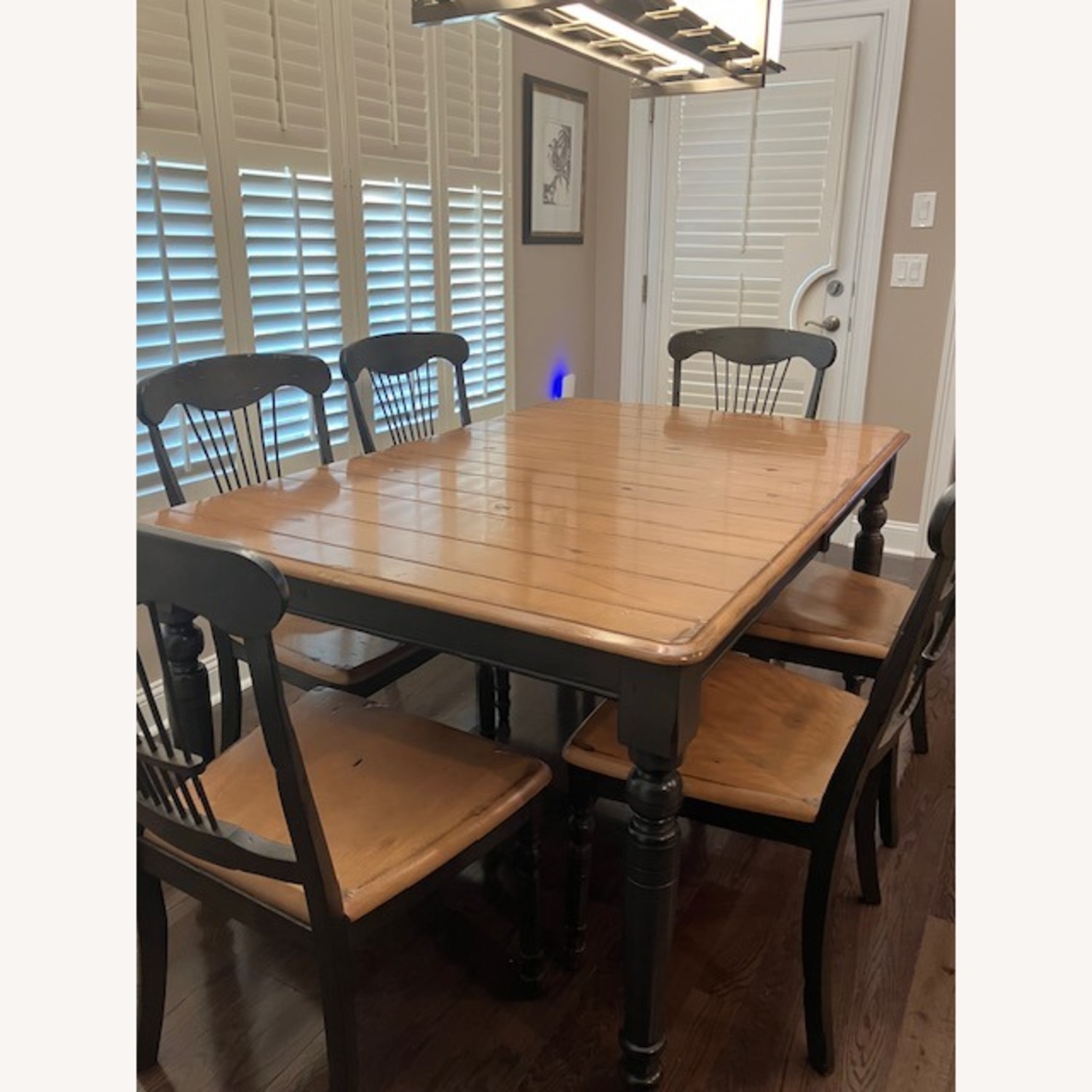Oscar Huber Black/Natural All Wood Dining Set - image-1