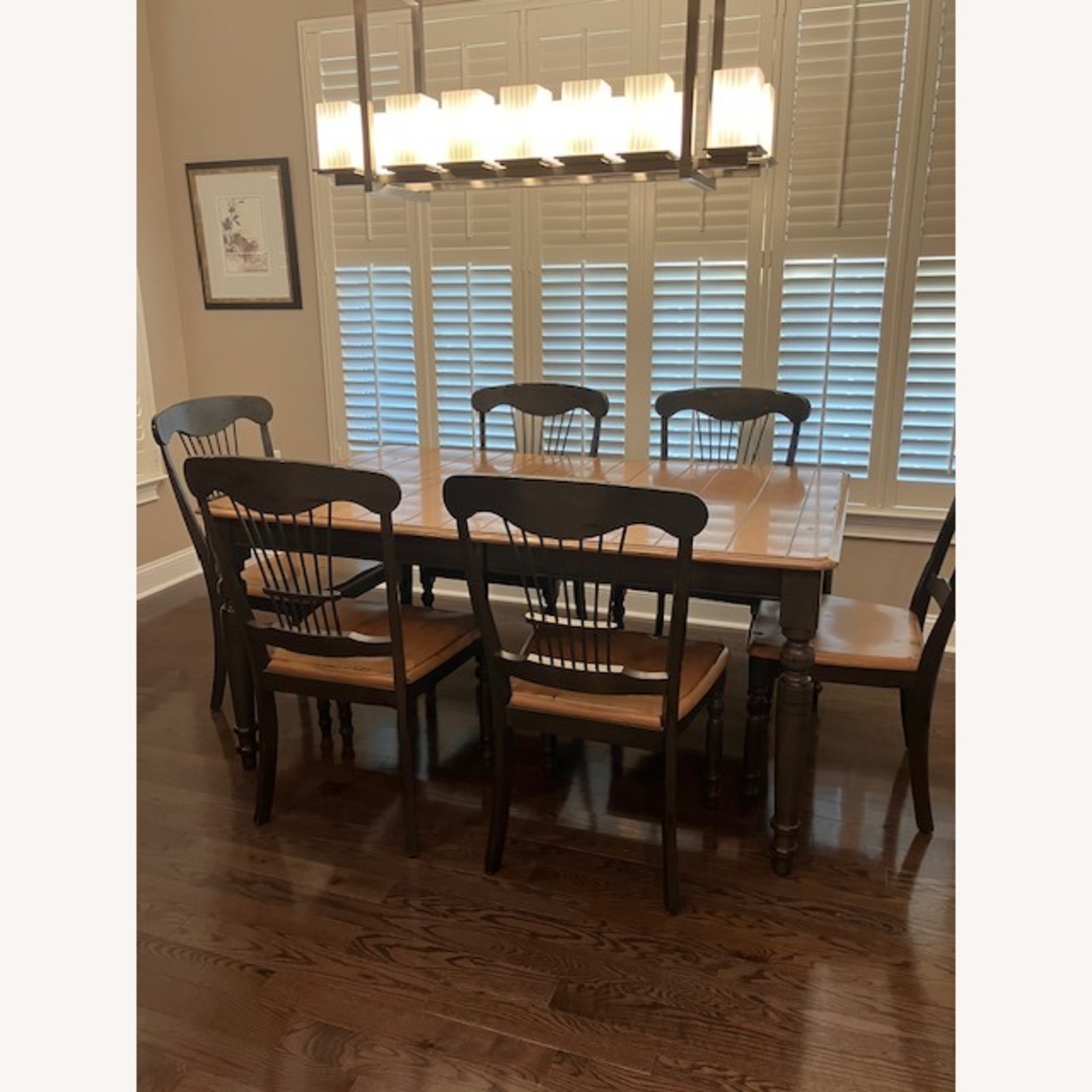 Oscar Huber Black/Natural All Wood Dining Set - image-2