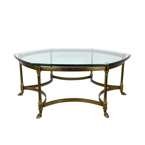 Used  Vintage Brass Coffee Table after La Barge for sale on AptDeco