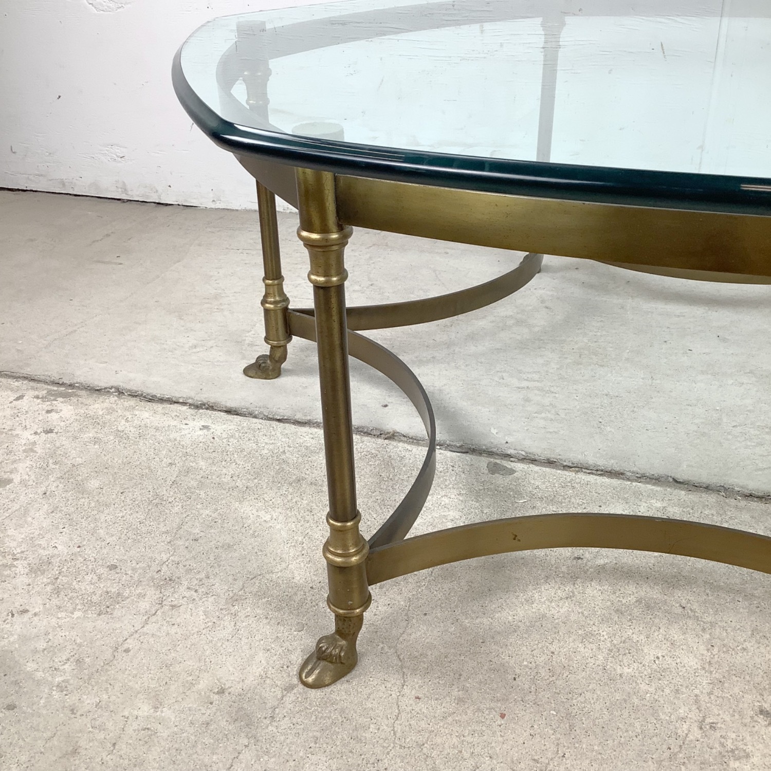 Vintage Brass Coffee Table after La Barge - image-5