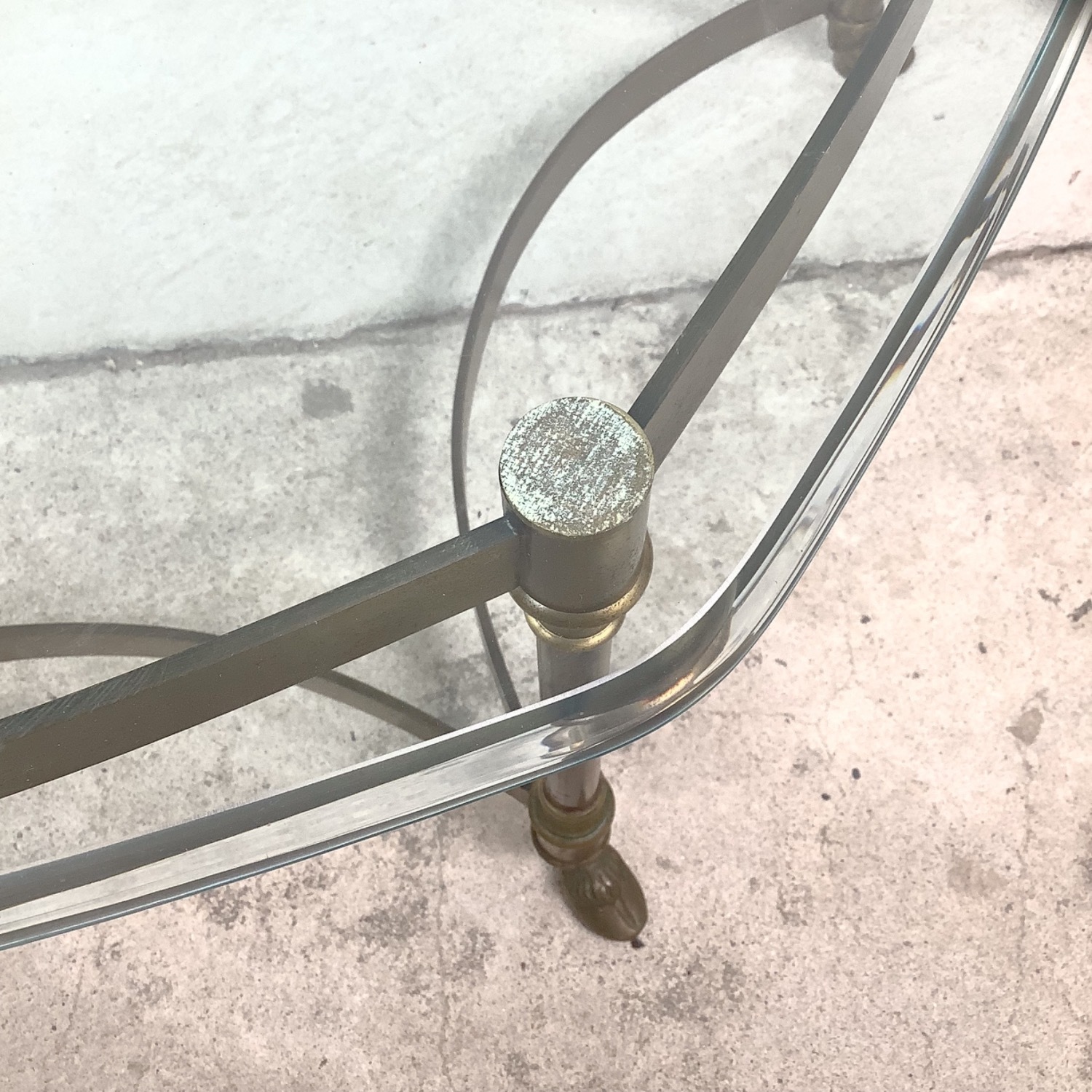 Vintage Brass Coffee Table after La Barge - image-15