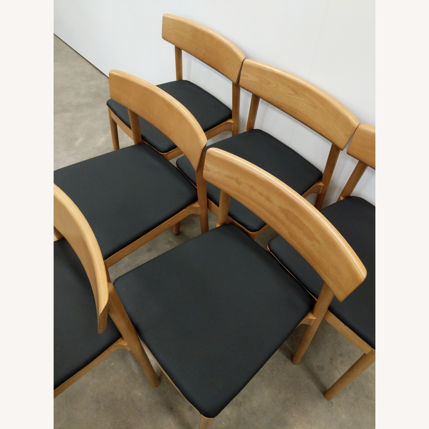 Set of 6 Beech Dining Chairs by Andreu World - image-7
