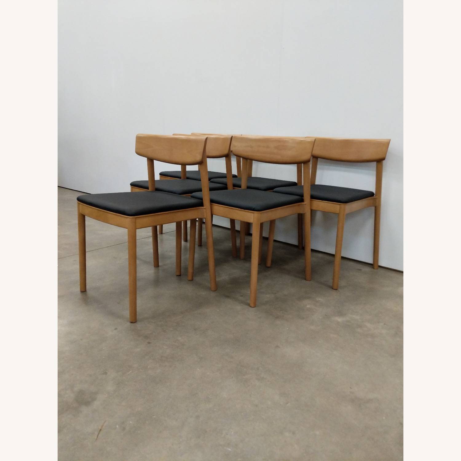 Set of 6 Beech Dining Chairs by Andreu World - image-6