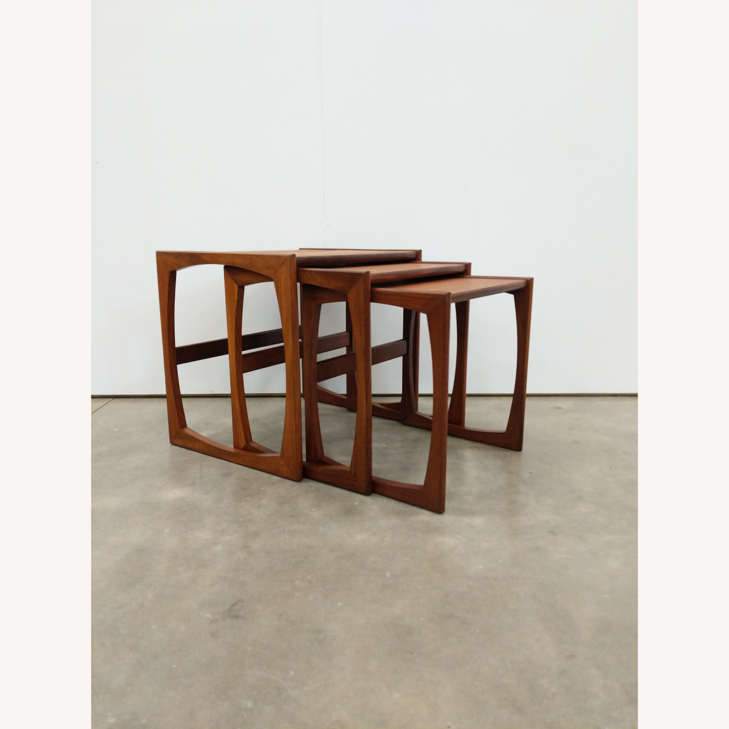 Vintage Mid Century G Plan Teak Nesting Tables - image-1