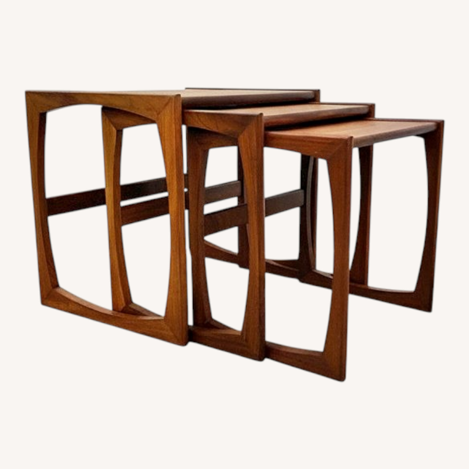 Vintage Mid Century G Plan Teak Nesting Tables - image-0