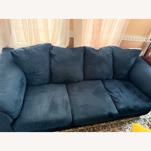 Used 3 Seater Suede Sofa for sale on AptDeco