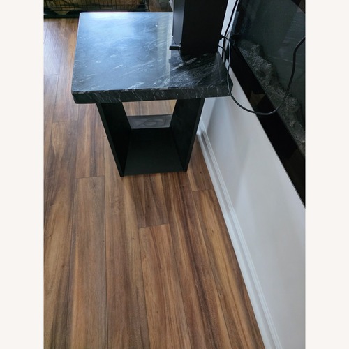 Used Mahal Black Marble Side Tables for sale on AptDeco