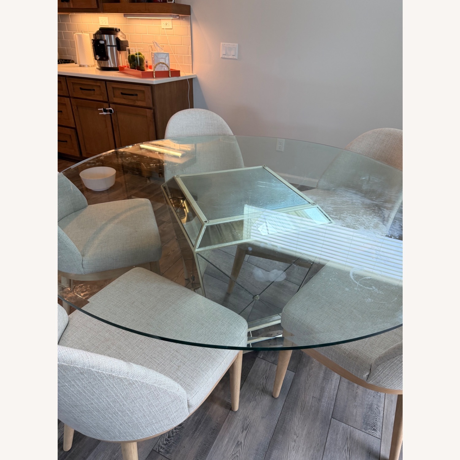 Seaford Round Glass Dining Table - image-2