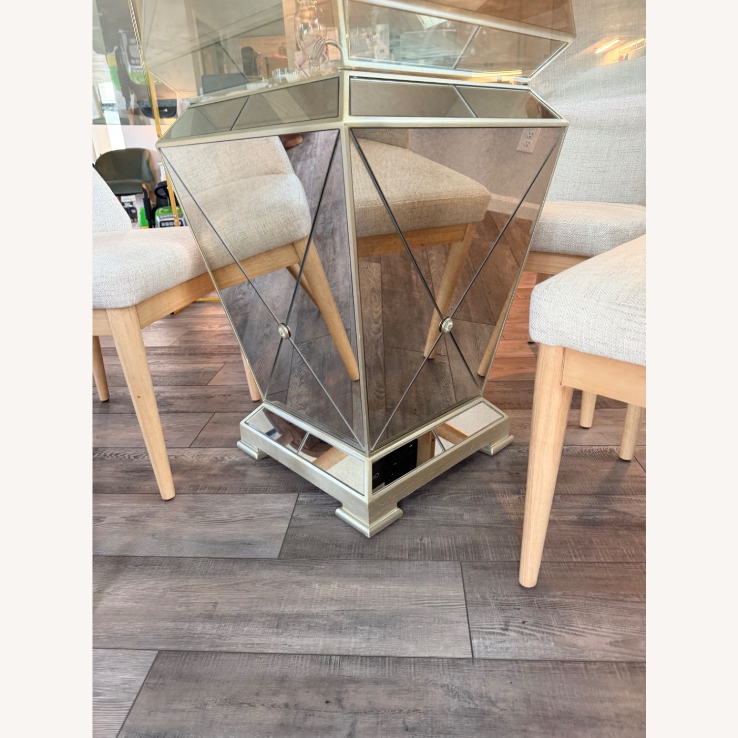 Seaford Round Glass Dining Table - image-4