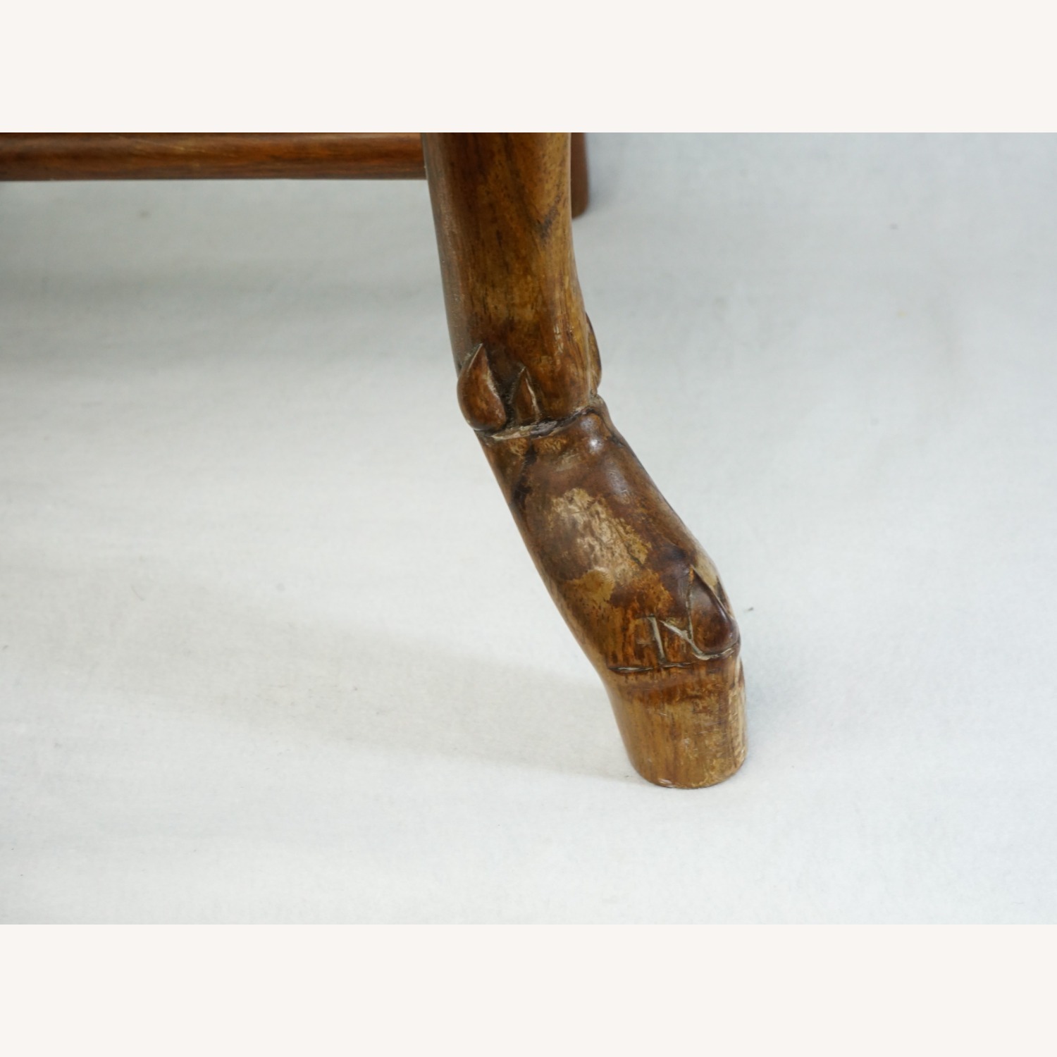 Chinese Hardwood Chair with Inlaid Mother of Pearl - image-6