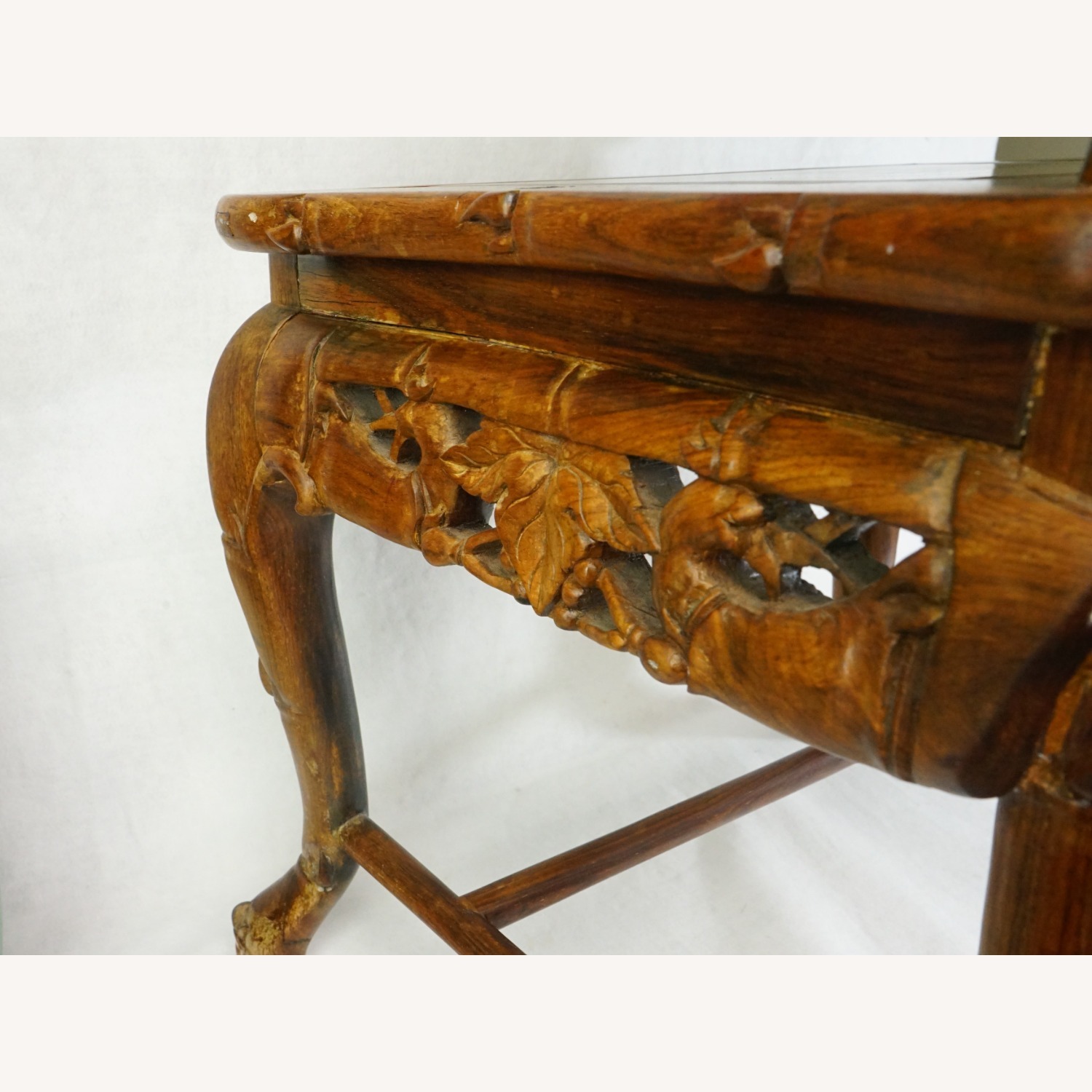 Chinese Hardwood Chair with Inlaid Mother of Pearl - image-8
