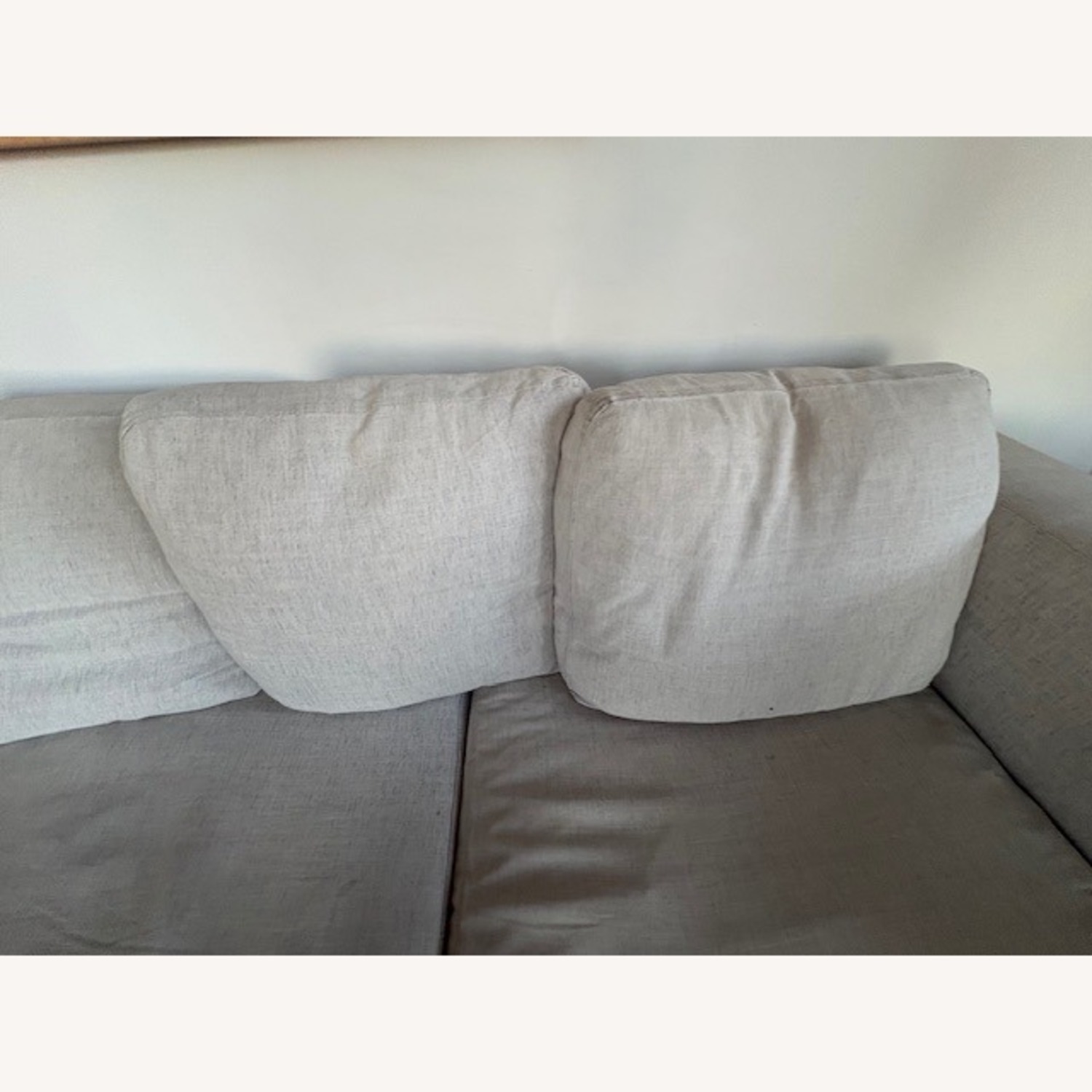 West Elm New Port White Fabric 2 Piece Sectional - image-6