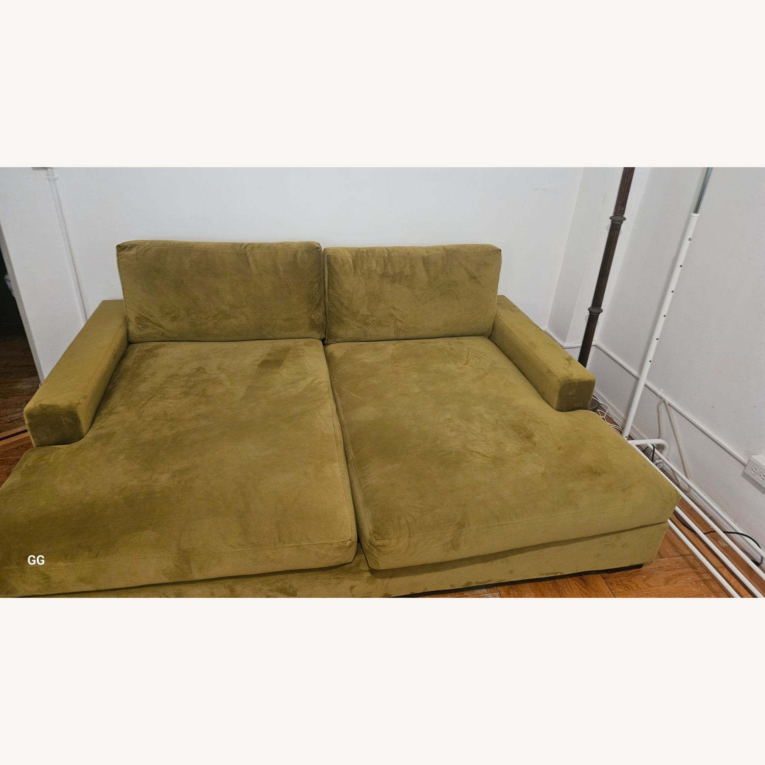 Joybird Anton Green Fabric Sleeper Sofa - image-3