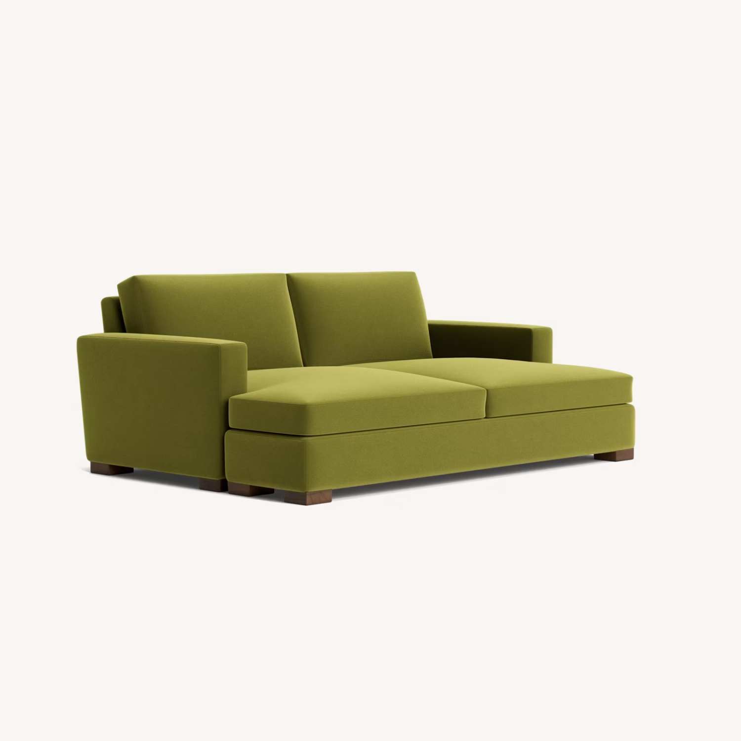 Joybird Anton Green Fabric Sleeper Sofa - image-4