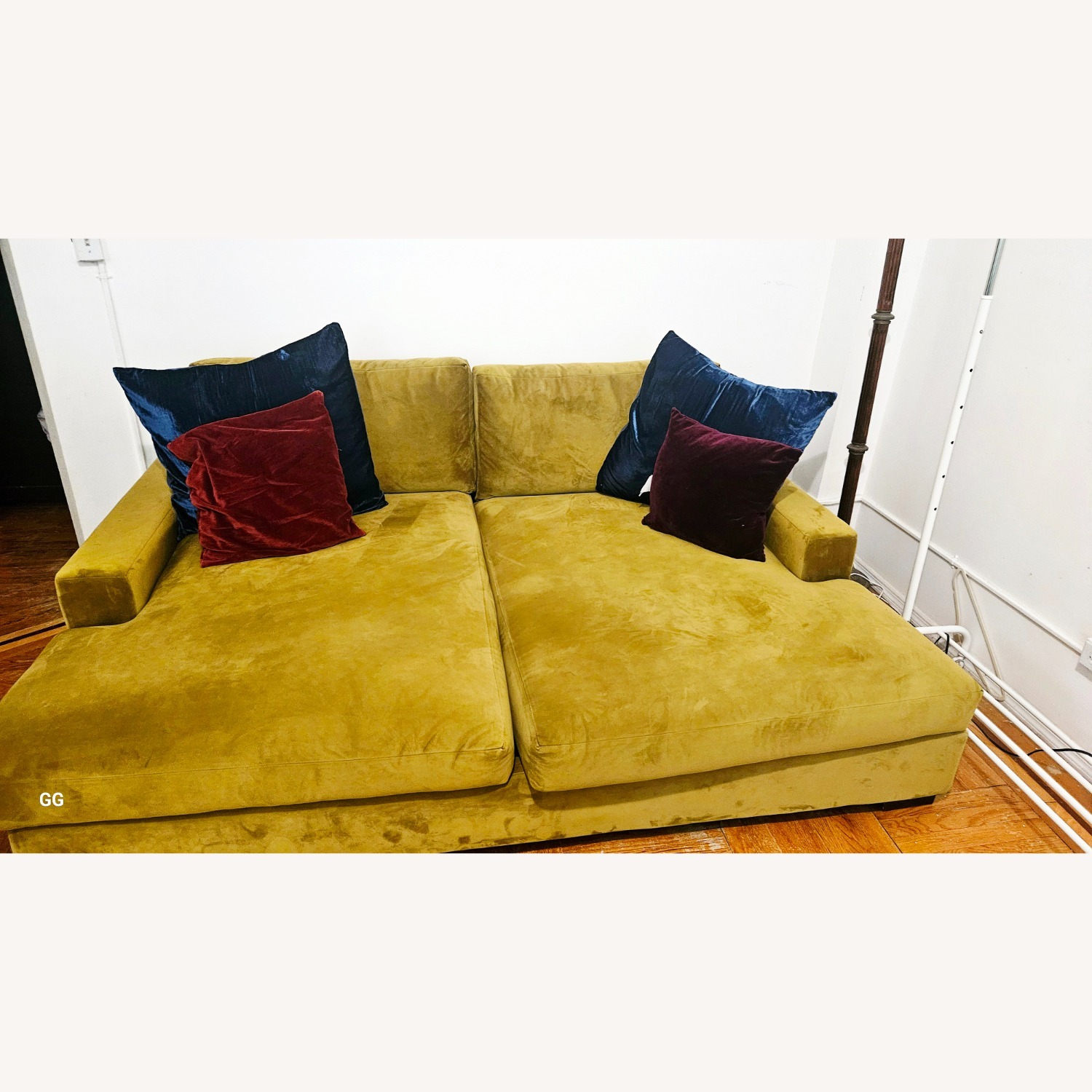 Joybird Anton Green Fabric Sleeper Sofa - image-1