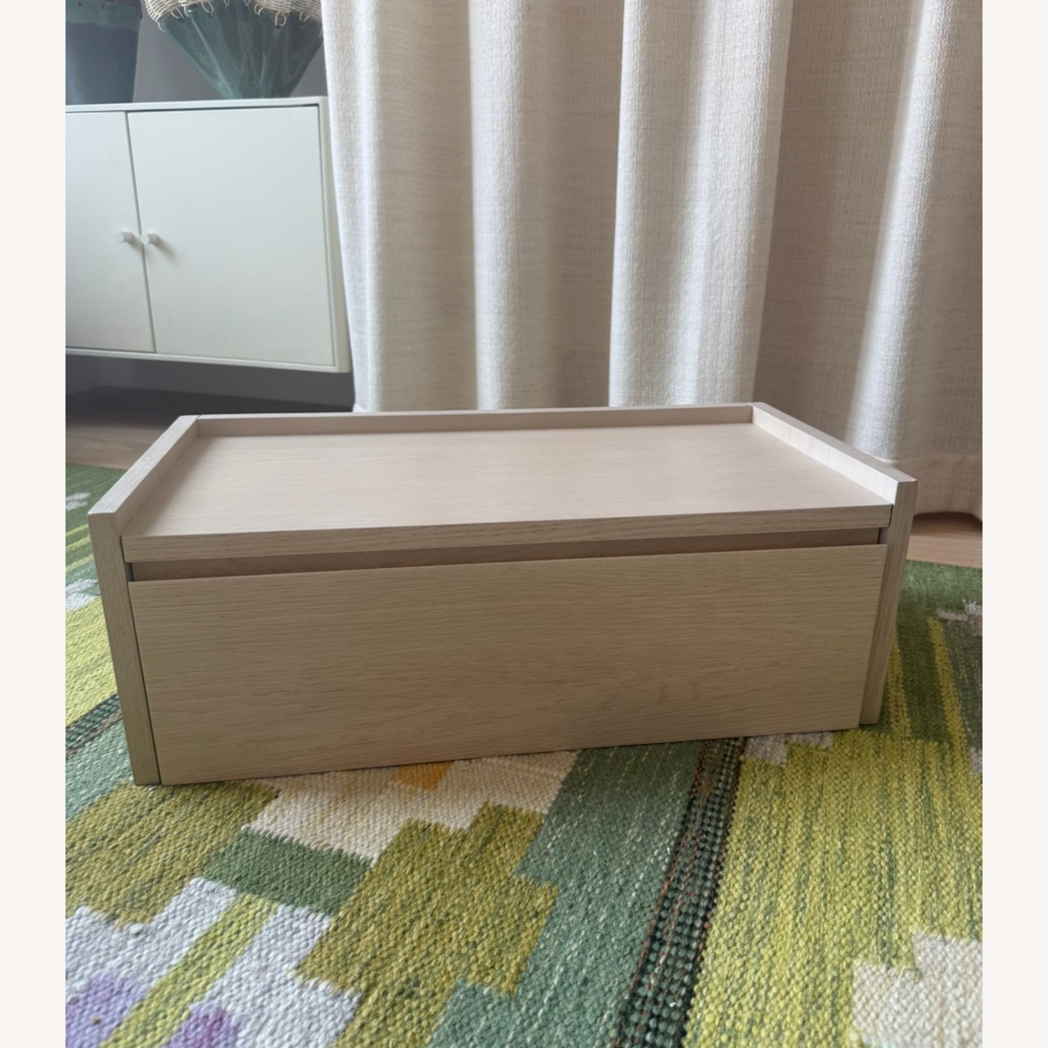 Crate & Barrel Batten Natural Wood Wall Shelf - image-2