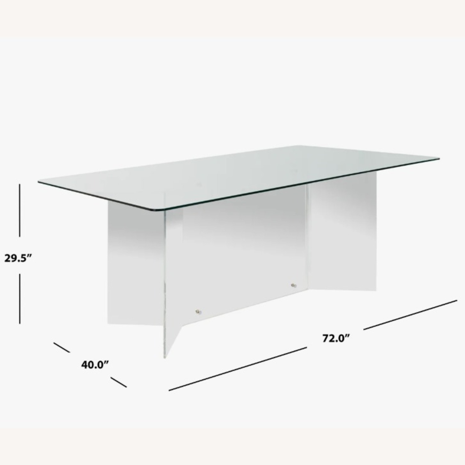 Panos Glass Top Dining Table - image-4