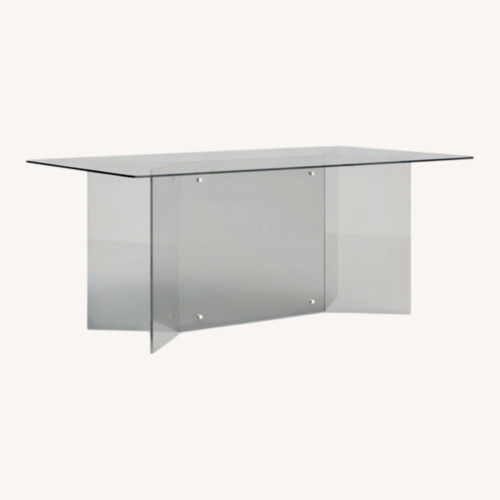 Used Panos Glass Top Dining Table for sale on AptDeco