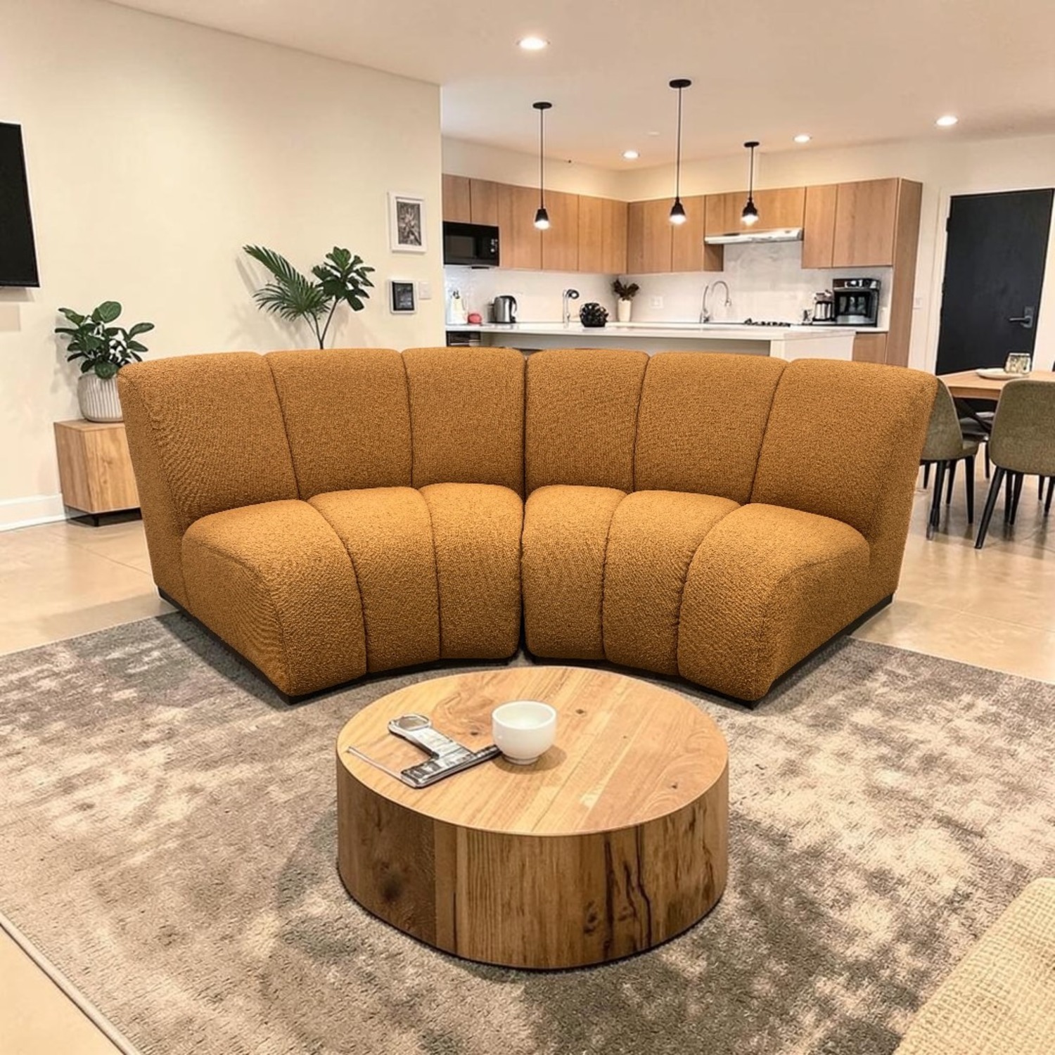Castlery Marlow Performance Bouclé Wedge Couch - image-1