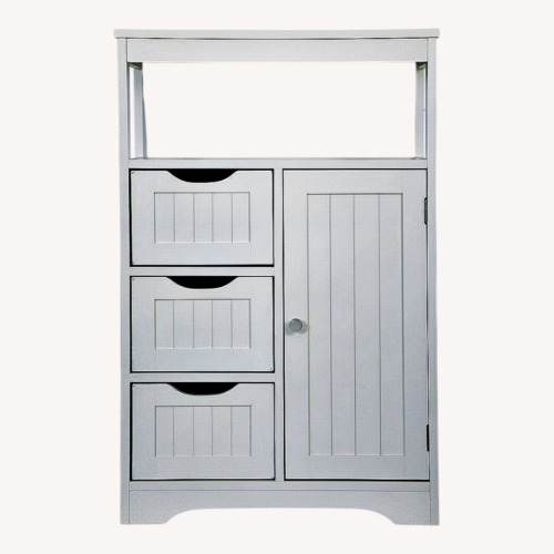 Used White Wood Armoire for sale on AptDeco