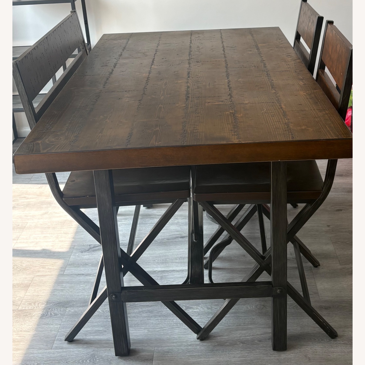 Value City Furniture Brown Dining Table Set - image-4