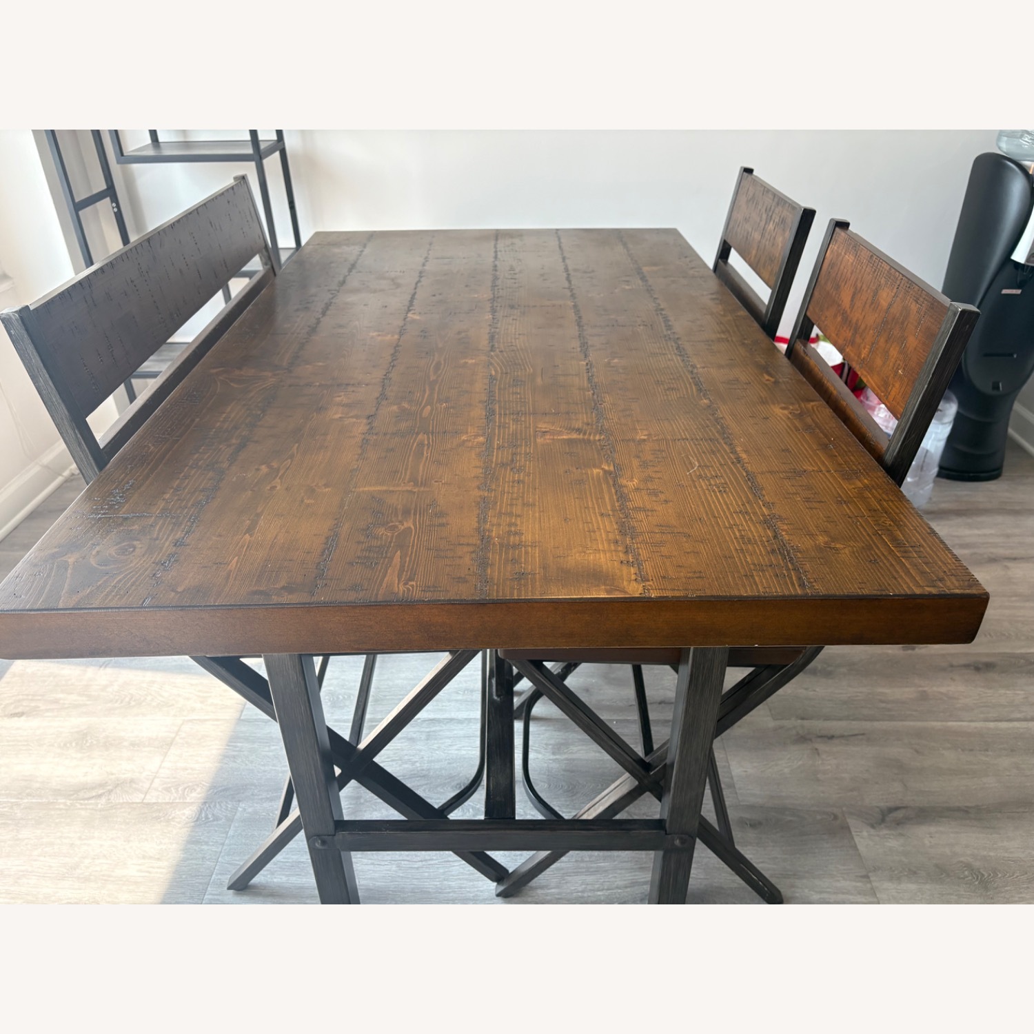 Value City Furniture Brown Dining Table Set - image-2
