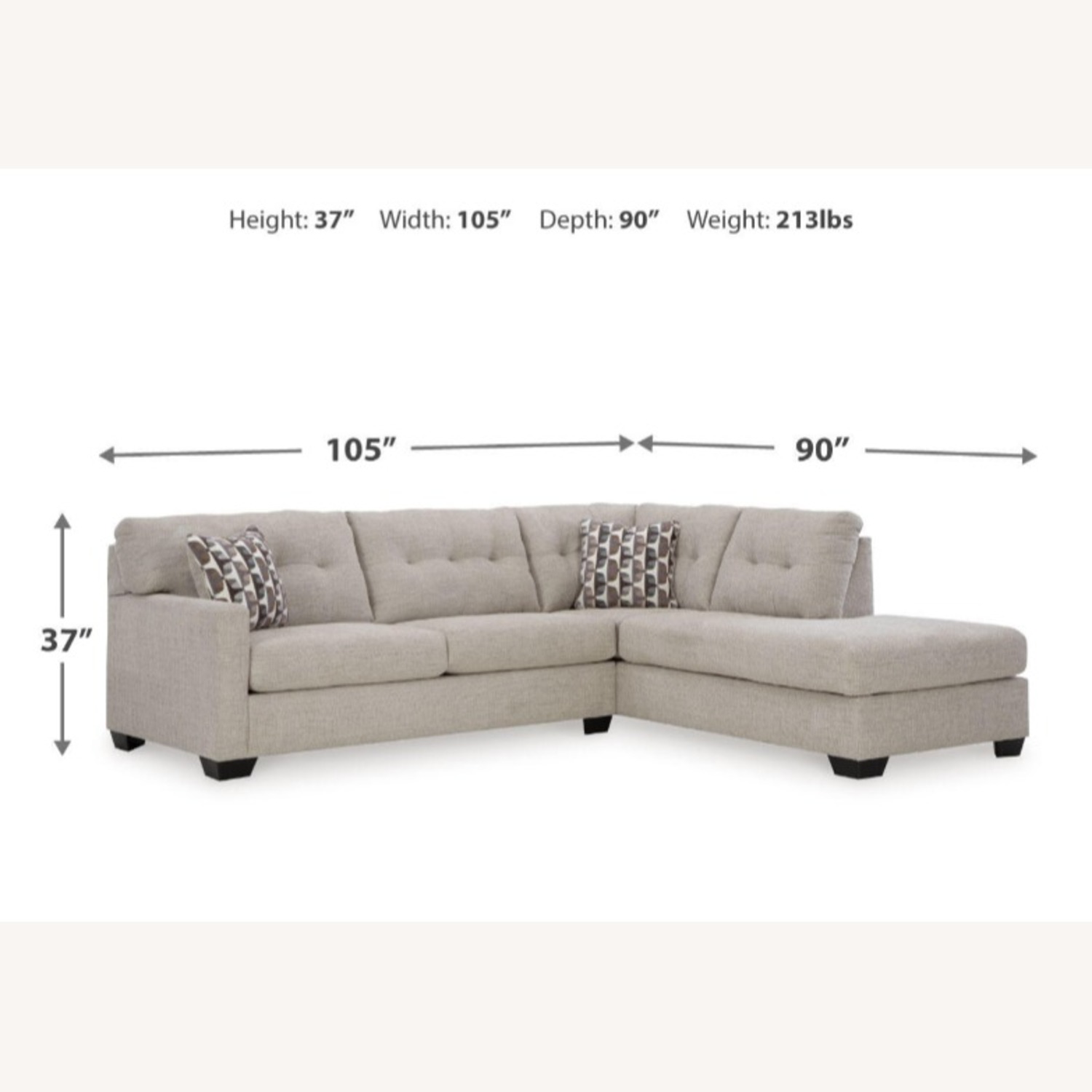 Mahoney 2-Piece Sectional with Chaise - image-3