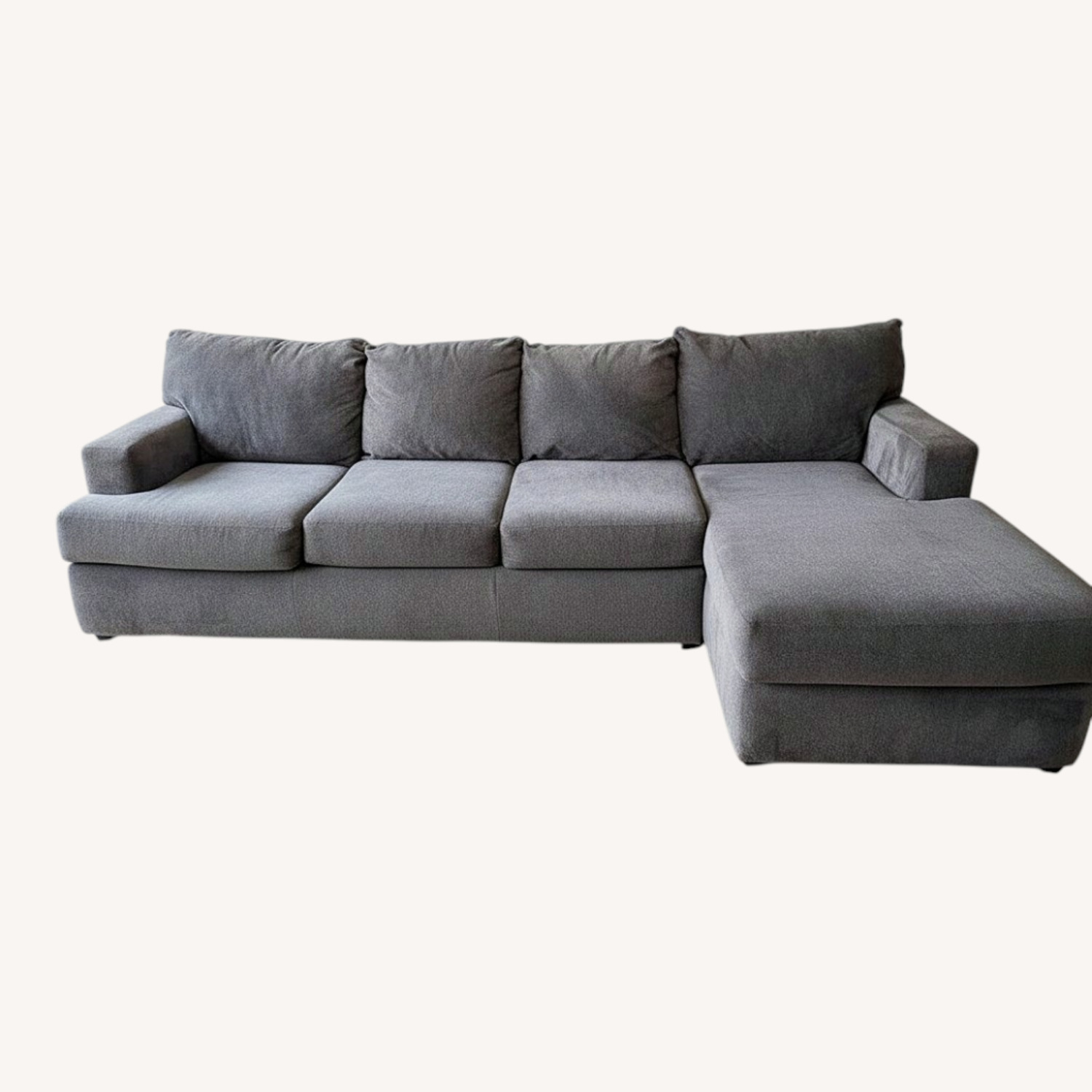 Dark Gray 2 Piece Sectional - image-0