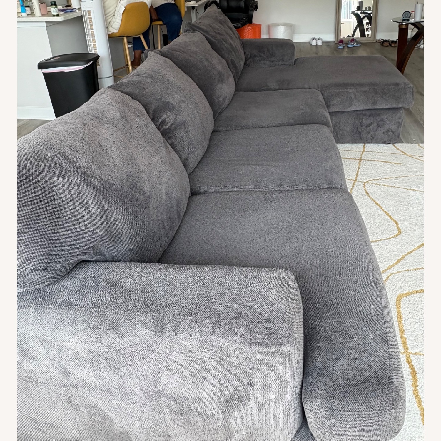 Dark Gray 2 Piece Sectional - image-3