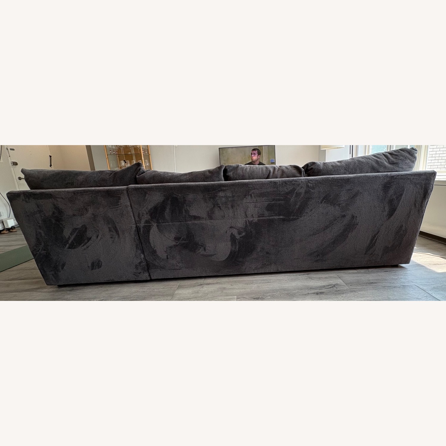 Dark Gray 2 Piece Sectional - image-1