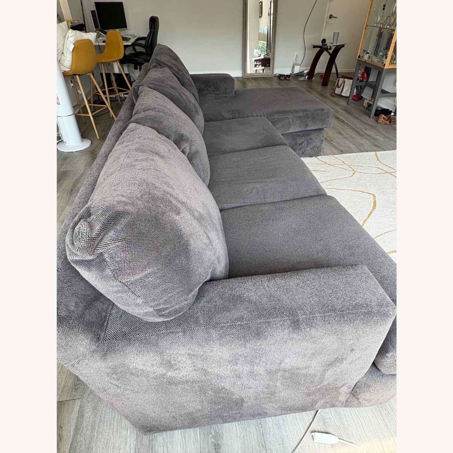 Dark Gray 2 Piece Sectional - image-4