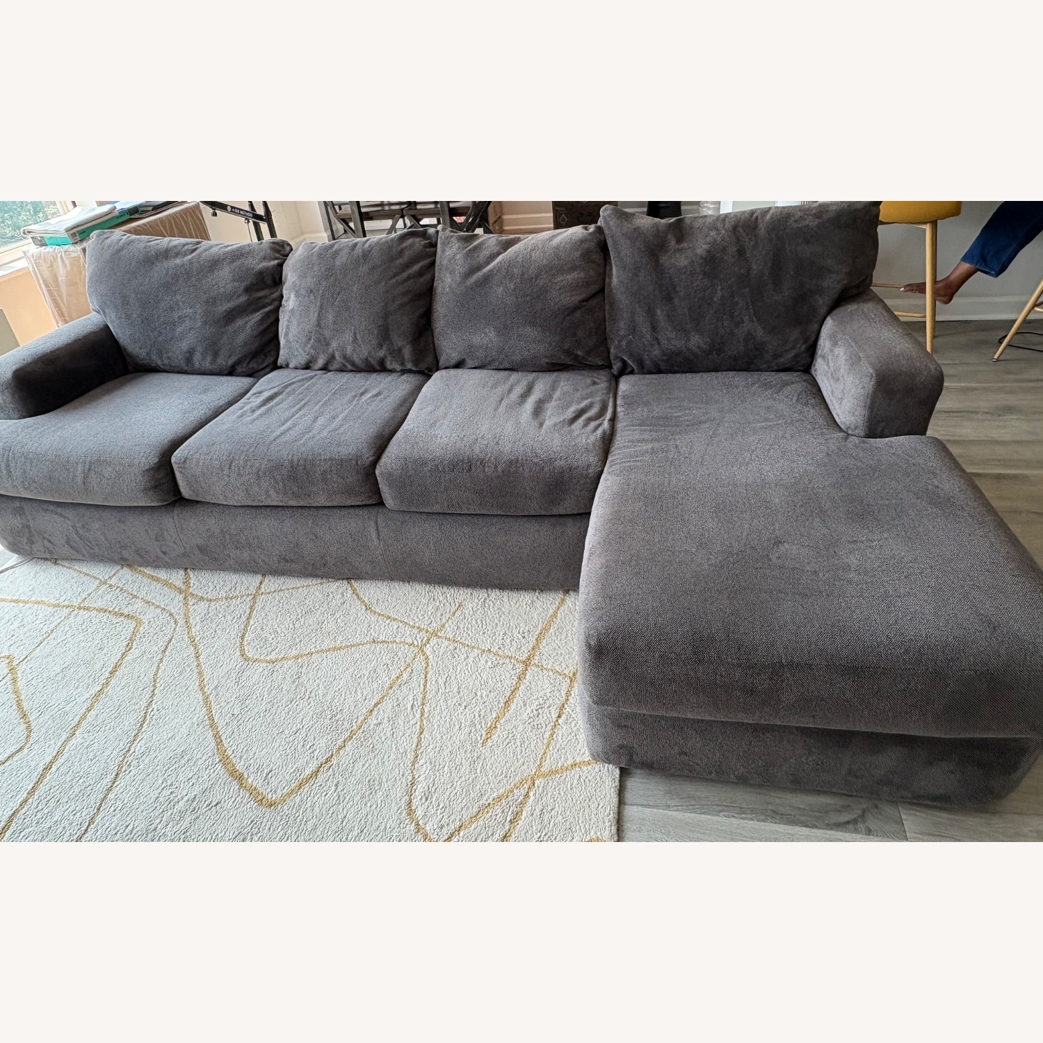 Dark Gray 2 Piece Sectional - image-5