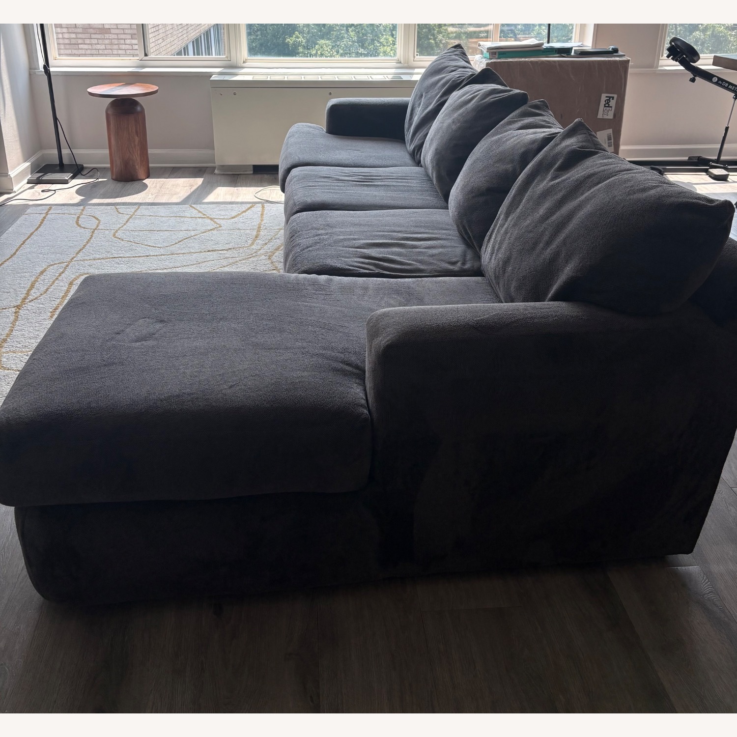 Dark Gray 2 Piece Sectional - image-6