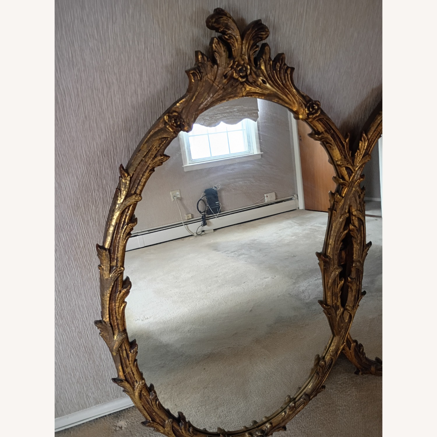 Gold Leaf Double Mirror - image-5
