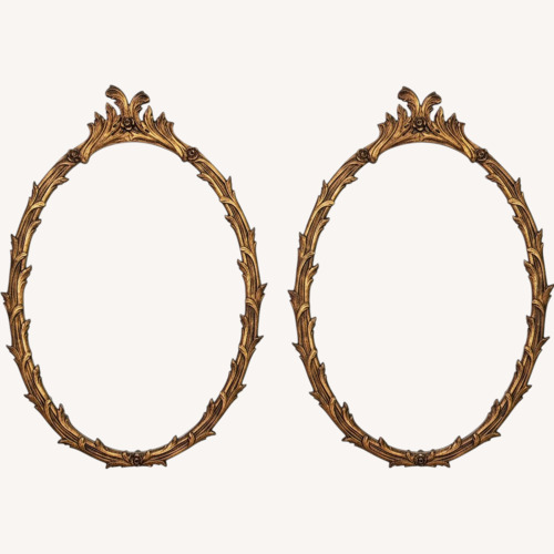 Used Gold Leaf Double Mirror for sale on AptDeco