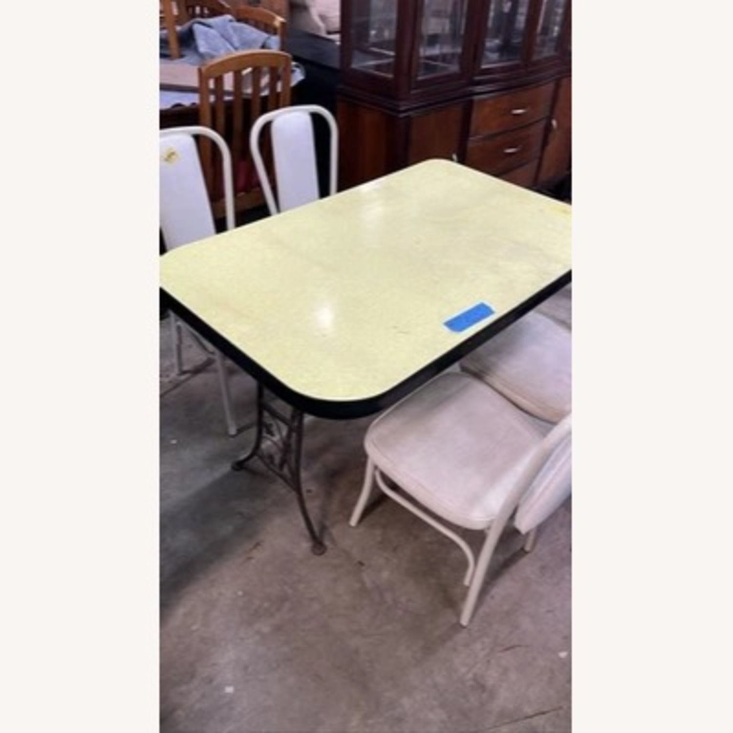 1950s/60s Formica Table 4 Chairs Mid Century Retro - image-1