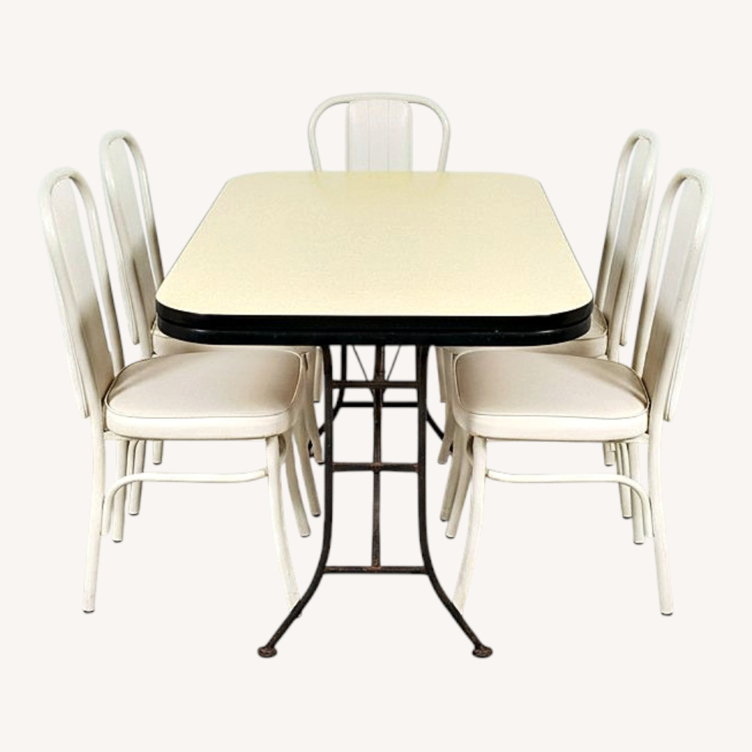 1950s/60s Formica Table 4 Chairs Mid Century Retro - image-0